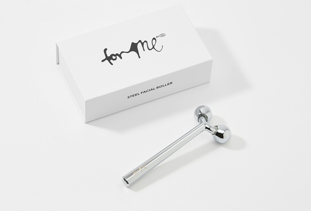 For me by gold apple Steel face roller Steel facial roller 1 pcs For me by gold apple Steel face roller Steel facial roller