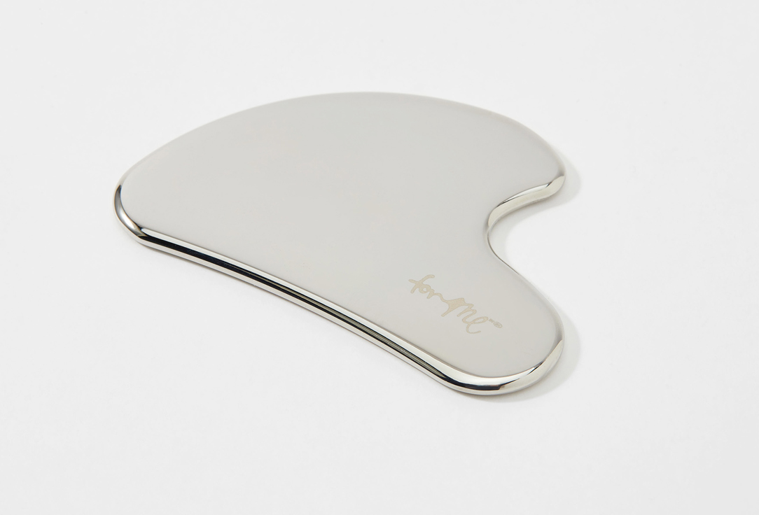 For me by gold apple Face roller & gua sha Massage set Double-sided steel facial roller & steel gua sha 2 pcs For me by gold apple Face roller & gua sha Massage set Double-sided steel facial roller & steel gua sha