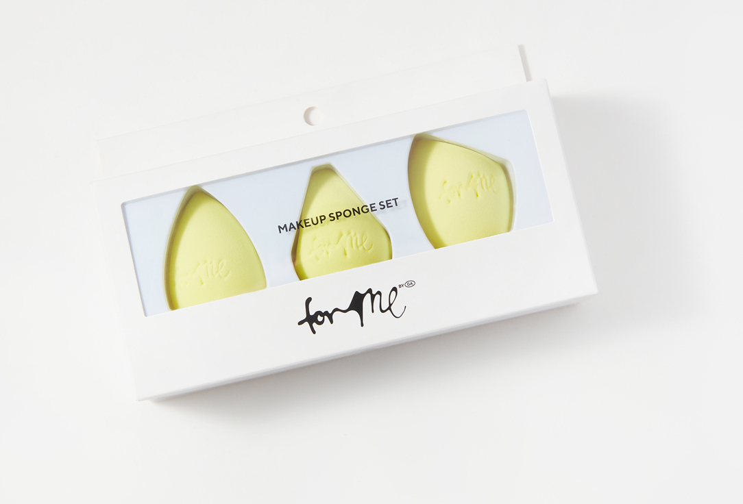 For me by gold apple Makeup sponge set lime