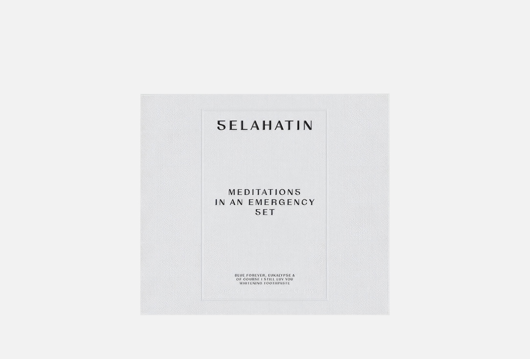 SELAHATIN WHITENING TOOTHPASTE Set Meditations In An Emergency