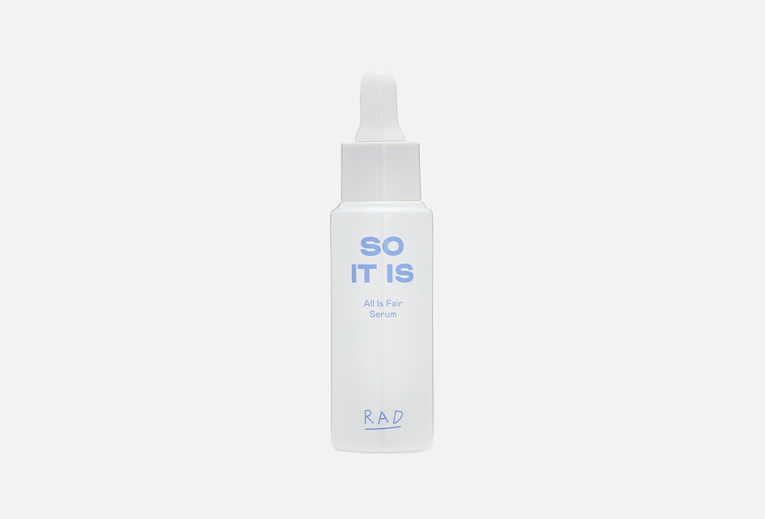 RAD BHA-ACID AND ZINC FACE SERUM all is fair serum 27 ml RAD BHA-ACID AND ZINC FACE SERUM all is fair serum