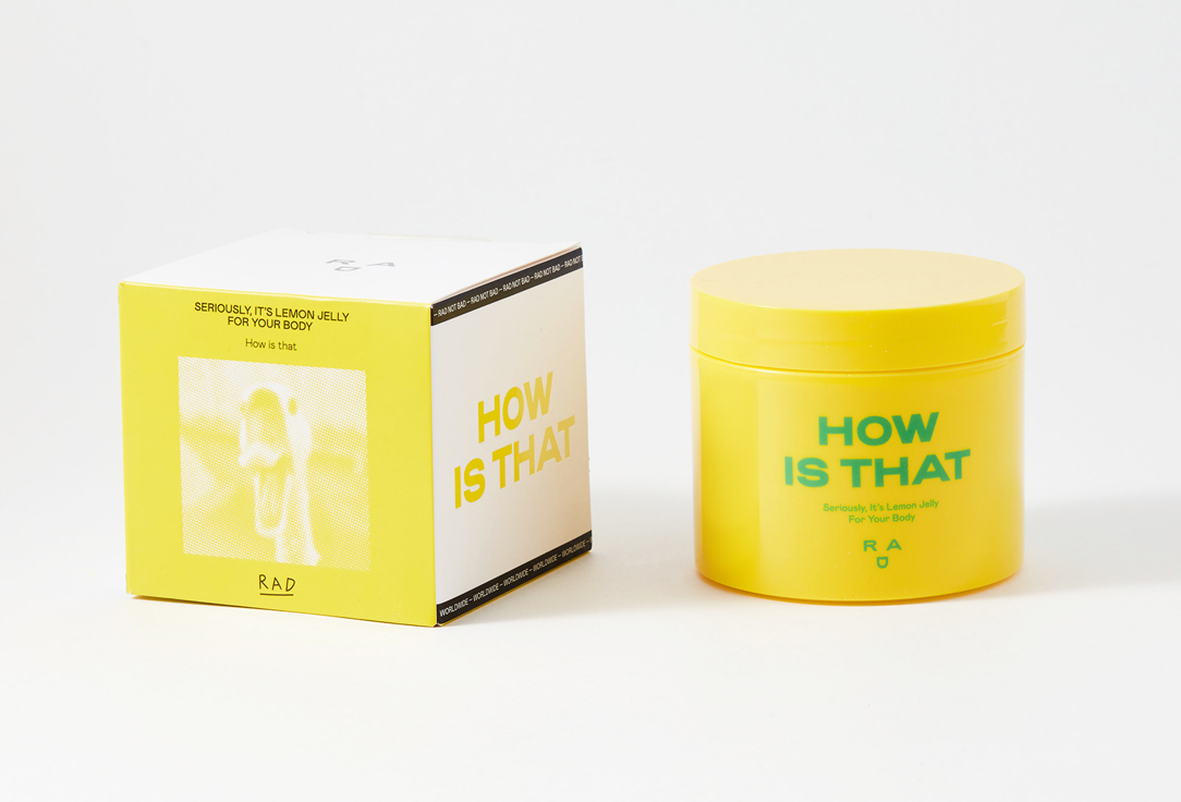 RAD MOISTURIZING BODY GEL-JELLY seriously, it's lemon jelly for your body