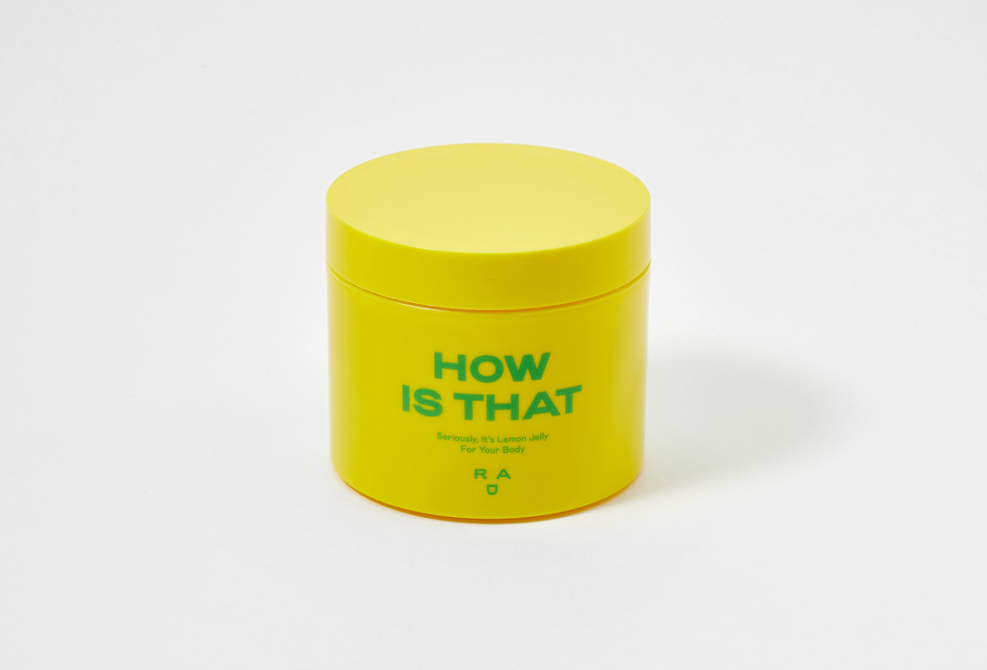 RAD MOISTURIZING BODY GEL-JELLY seriously, it's lemon jelly for your body