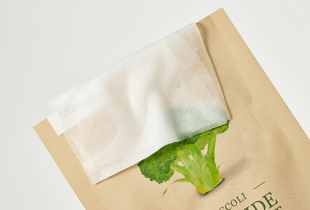 SKINFOOD Nourishing soothing face sheet mask Broccoli Sous Vide Mask Sheet