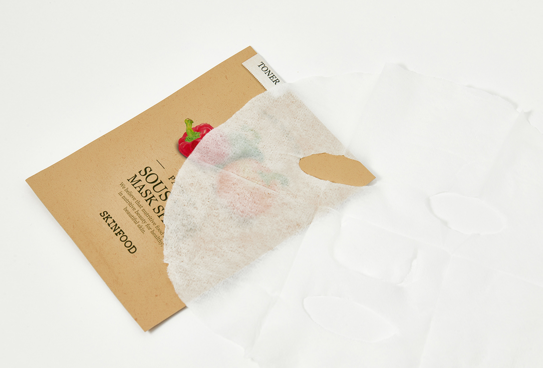 SKINFOOD Brightening revitalizing facial sheet mask Paprika Sous Vide Mask Sheet 1 pcs SKINFOOD Brightening revitalizing facial sheet mask Paprika Sous Vide Mask Sheet