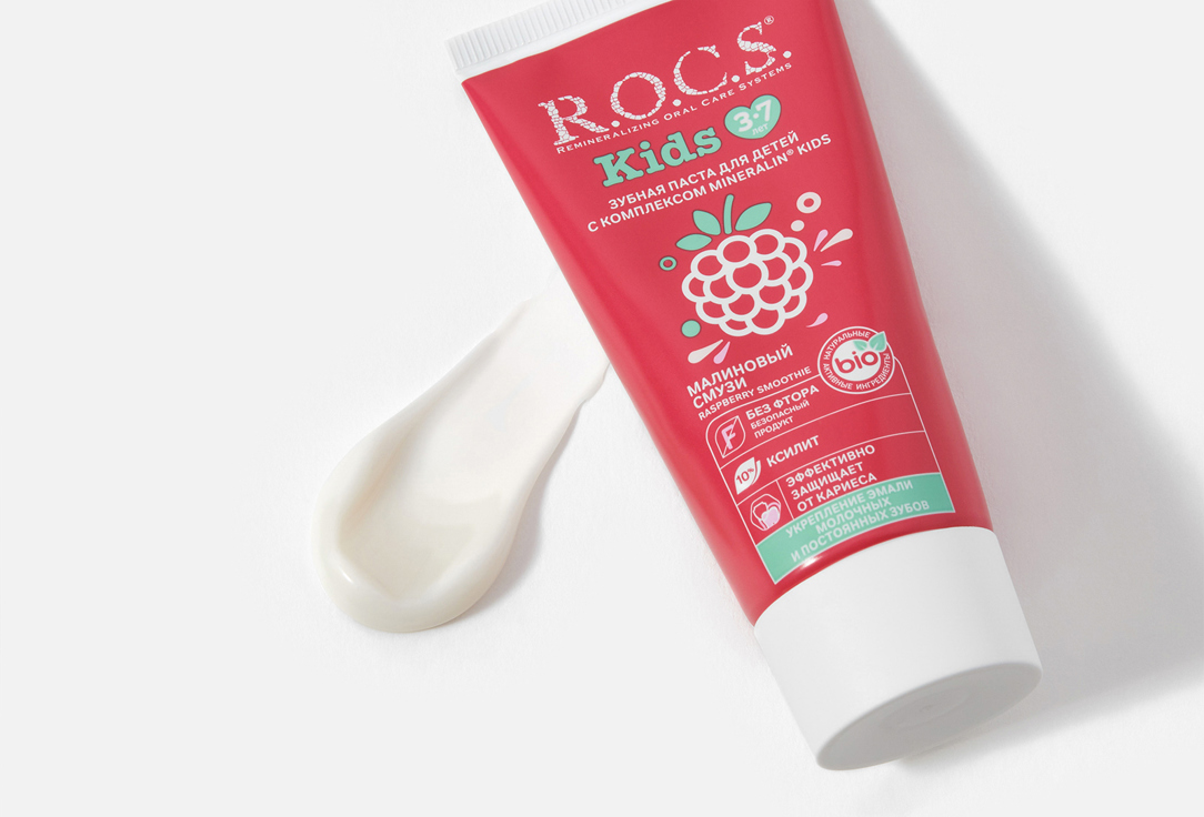 R.O.C.S Toothpaste for Kids 3–7 years Raspberry Smoothie