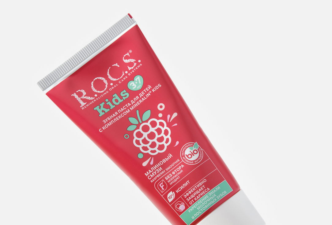 R.O.C.S Toothpaste for Kids 3–7 years Raspberry Smoothie