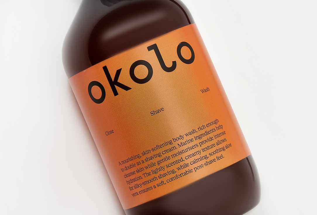 OKOLO Shave-friendly body gel-conditioner Close Shave Wash 500 ml OKOLO Shave-friendly body gel-conditioner Close Shave Wash