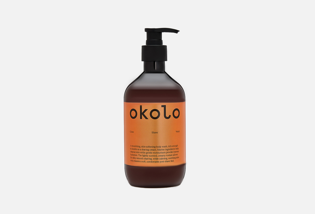 OKOLO Shave-friendly body gel-conditioner Close Shave Wash 500 ml OKOLO Shave-friendly body gel-conditioner Close Shave Wash