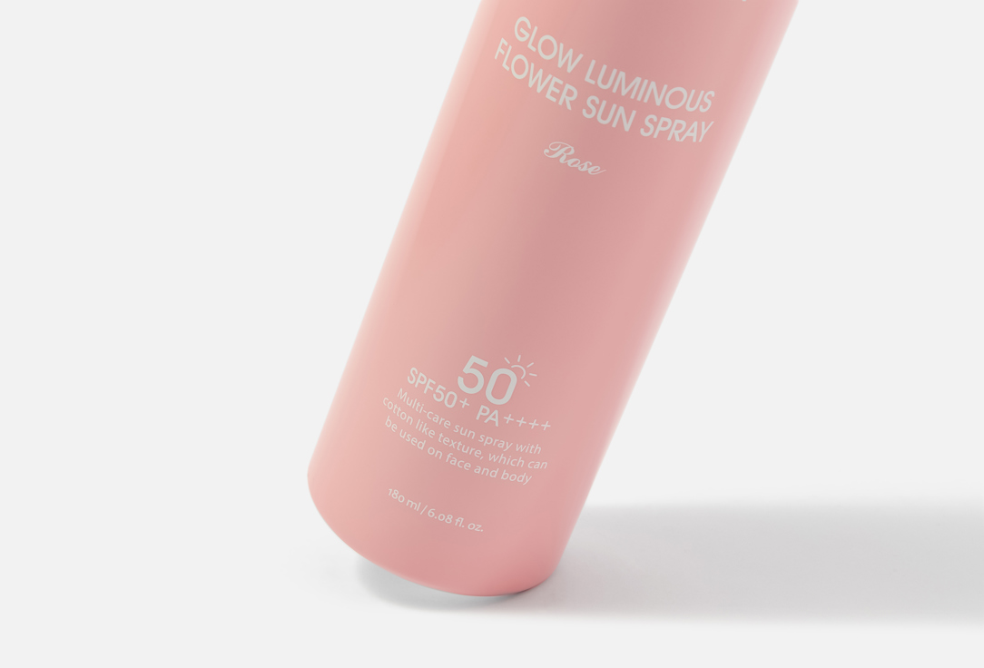 JMsolution Moisturizing face and body spray SPF 50 PA++++ Glow luminous flower sun spray rose