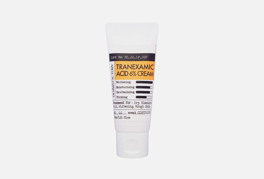DERMA FACTORY Brightening Face Cream Tranexamic Acid 6% Cream 30 ml DERMA FACTORY Brightening Face Cream Tranexamic Acid 6% Cream