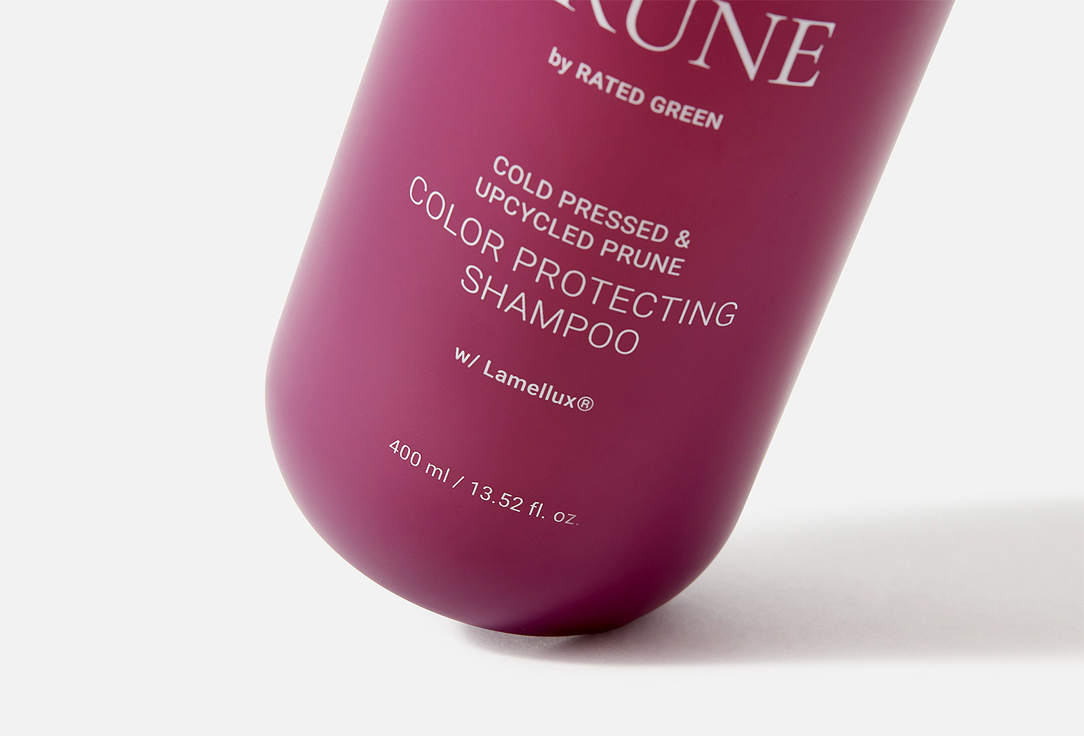RATED GREEN Hydrating & Color Protecting Shampoo REAL PRUNE Cold Pressed & Upcycled Prune Oil 400 ml RATED GREEN Hydrating & Color Protecting Shampoo REAL PRUNE Cold Pressed & Upcycled Prune Oil