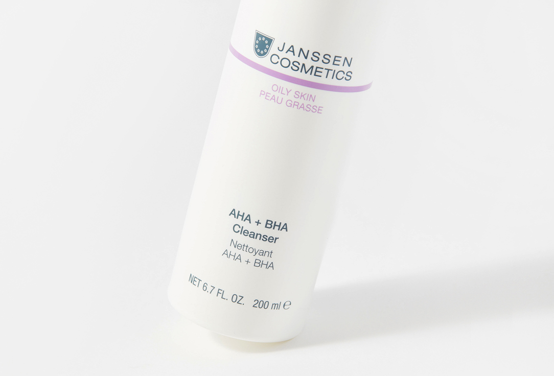 Janssen Cosmetics AHA+BHA Cleanser OILY SKIN 200 ml Janssen Cosmetics AHA+BHA Cleanser OILY SKIN