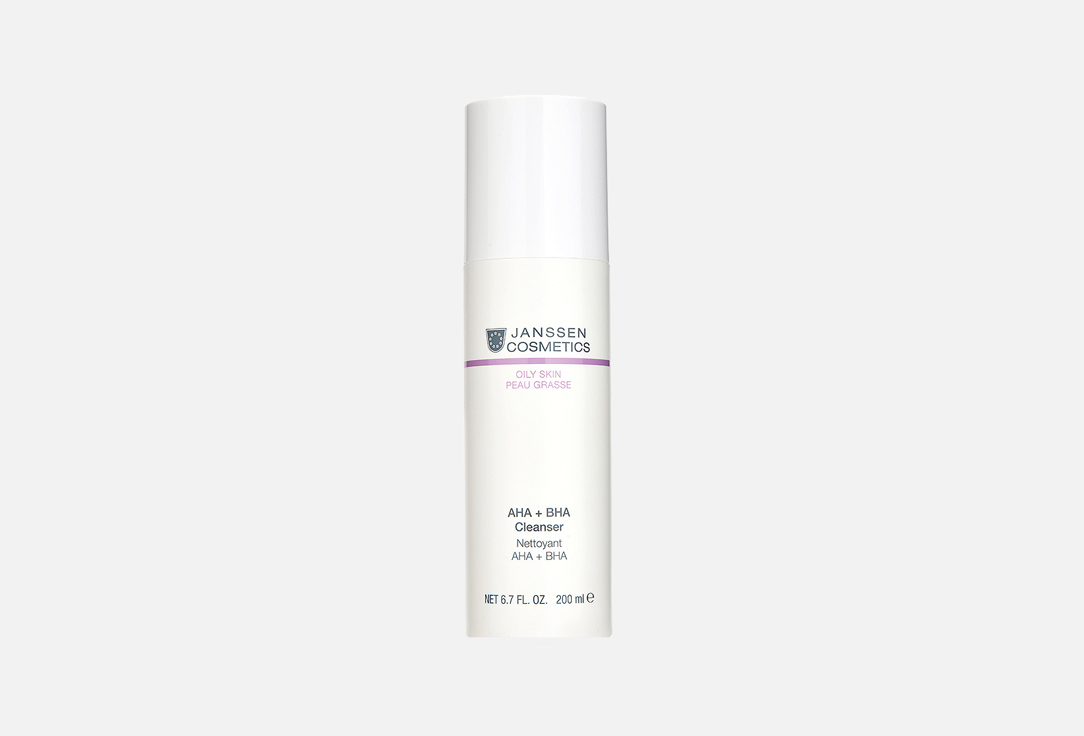 Janssen Cosmetics AHA+BHA Cleanser OILY SKIN 200 ml Janssen Cosmetics AHA+BHA Cleanser OILY SKIN