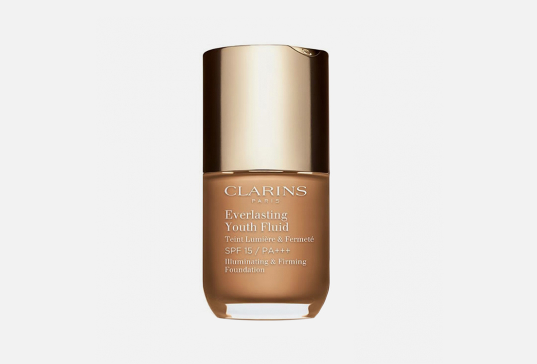 Clarins Fluid Foundation SPF 15 PA+++ Everlasting Youth Fluid 114, Cappuccino 30 ml Clarins Fluid Foundation SPF 15 PA+++ Everlasting Youth Fluid