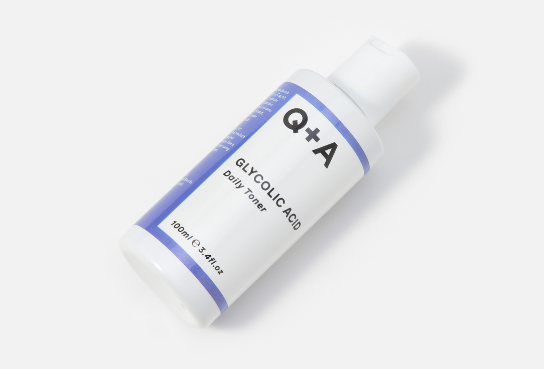 Q+A Exfoliating daily toner Aglycolic Acid 100 ml Q+A Exfoliating daily toner Aglycolic Acid