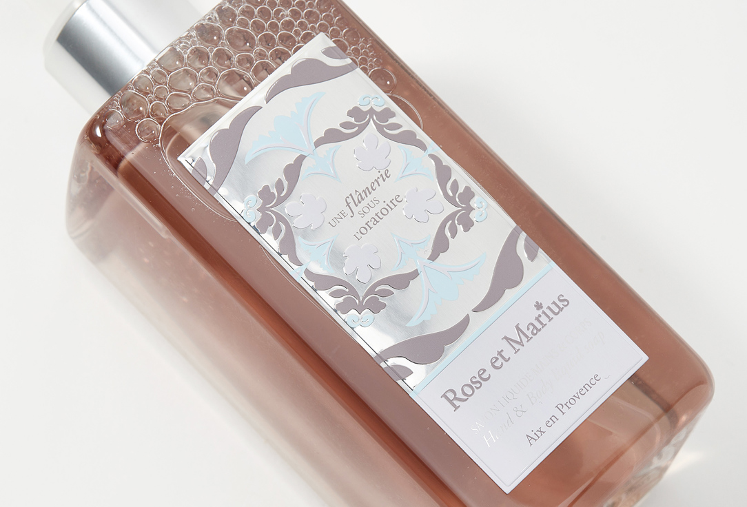 Rose et Marius Liquid soap for hands and body Une flânerie sous l’oratoire 315 ml Rose et Marius Liquid soap for hands and body Une flânerie sous l’oratoire
