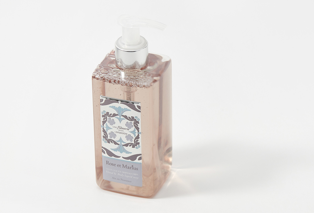 Rose et Marius Liquid soap for hands and body Une flânerie sous l’oratoire 315 ml Rose et Marius Liquid soap for hands and body Une flânerie sous l’oratoire