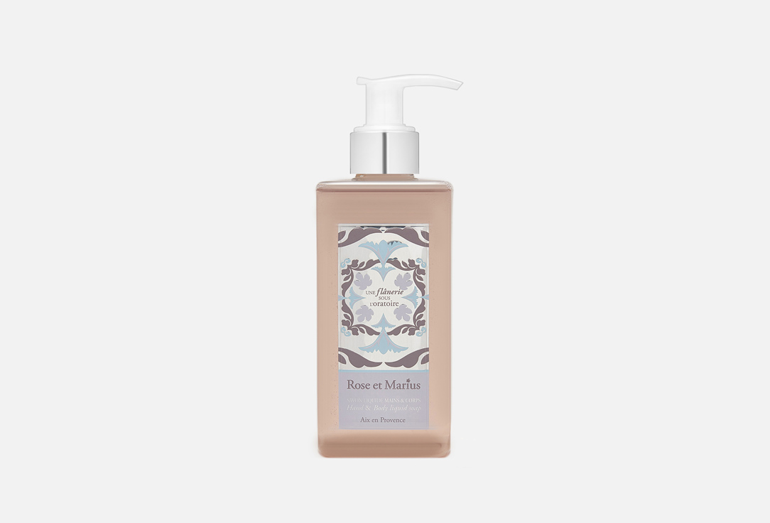 Rose et Marius Liquid soap for hands and body Une flânerie sous l’oratoire 315 ml Rose et Marius Liquid soap for hands and body Une flânerie sous l’oratoire
