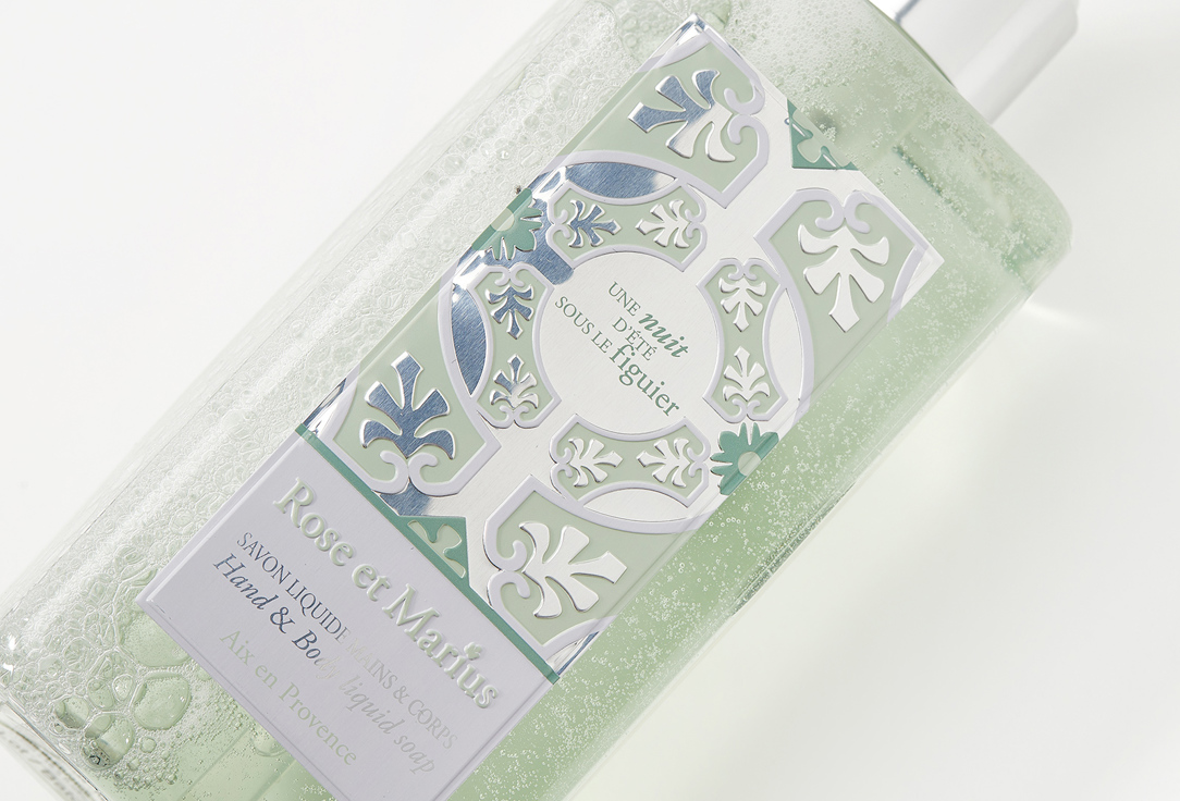 Rose et Marius Liquid soap for hands and body Une nuit d’été sous les figuiers 315 ml Rose et Marius Liquid soap for hands and body Une nuit d’été sous les figuiers
