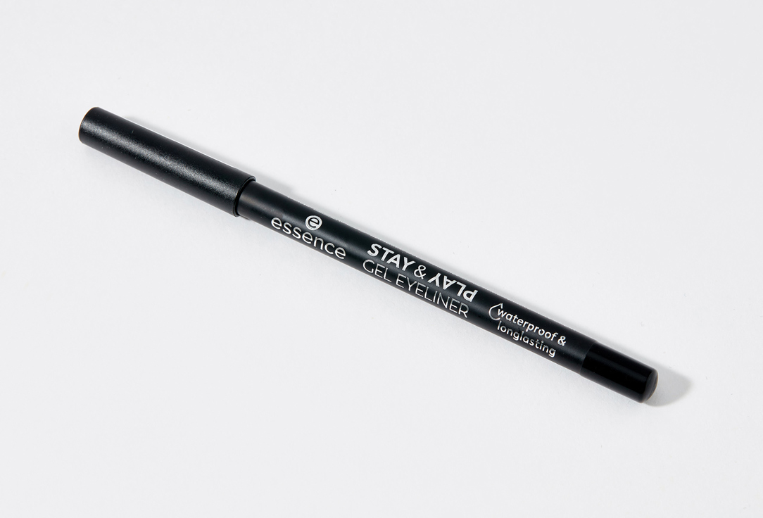 essence GEL EYELINER STAY & PLAY 01, Black raven 1.3 g essence GEL EYELINER STAY & PLAY