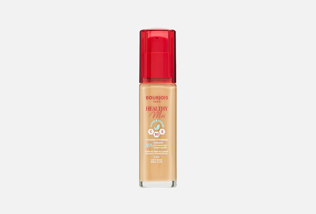 Bourjois Foundation Healthy Mix Clean 53w, Light beige 30 ml Bourjois Foundation Healthy Mix Clean
