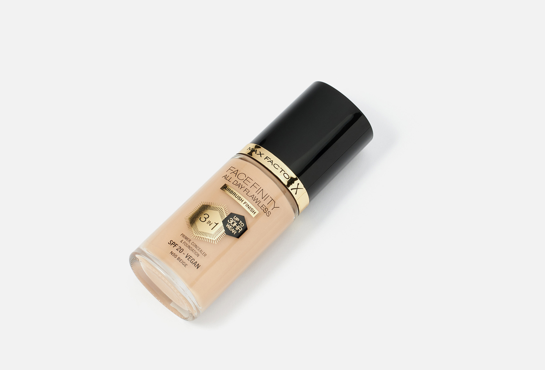 Max Factor matte Foundation SPF20 Facefinity All Day Flawless N55, Beige 30 ml Max Factor matte Foundation SPF20 Facefinity All Day Flawless