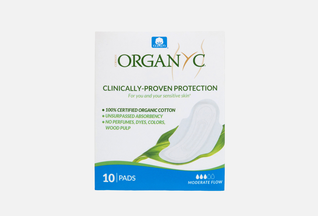 Organyc Thick Sanitary Pads Sanitary Pads for Moderate Flow