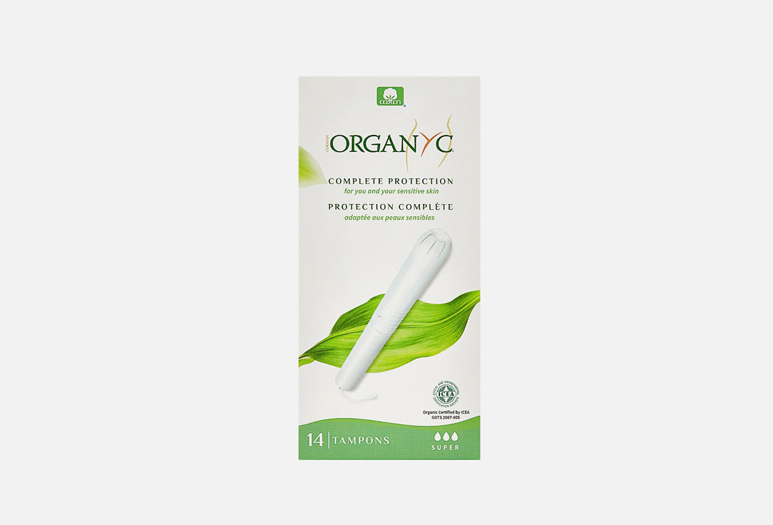 Organyc Thick Tampons Super Tampons with Applicator