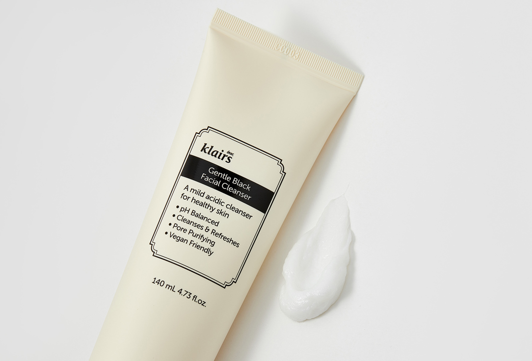 Dear, klairs Face cleansing foam Gentle Black 140 ml Dear, klairs Face cleansing foam Gentle Black