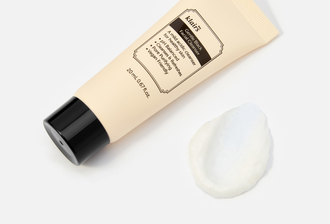 Dear, klairs Face cleansing foam Gentle Black