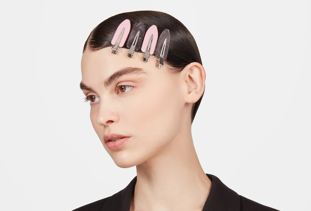 For me by gold apple Hair clips Crease-free Rose 4 pcs For me by gold apple Hair clips Crease-free