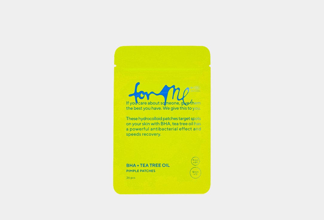 For me by gold apple FACE ACNE PATCHES Bha+tea tree oil
