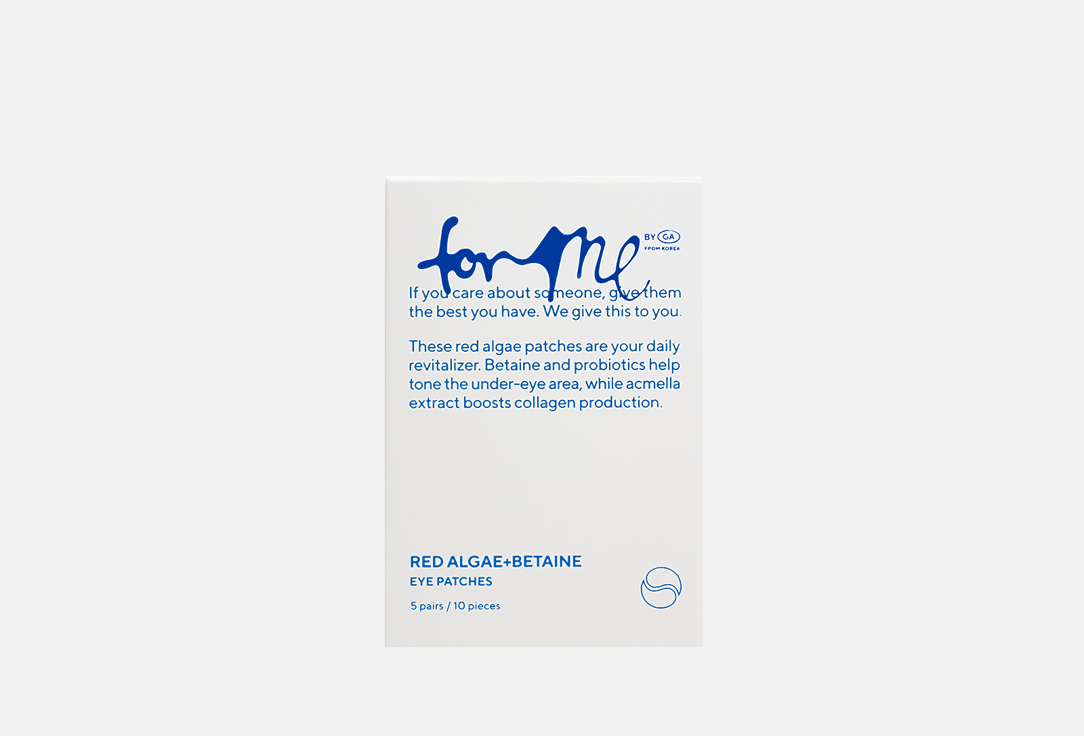 For me by gold apple Hydrogel eye patches Red algae+betaine
