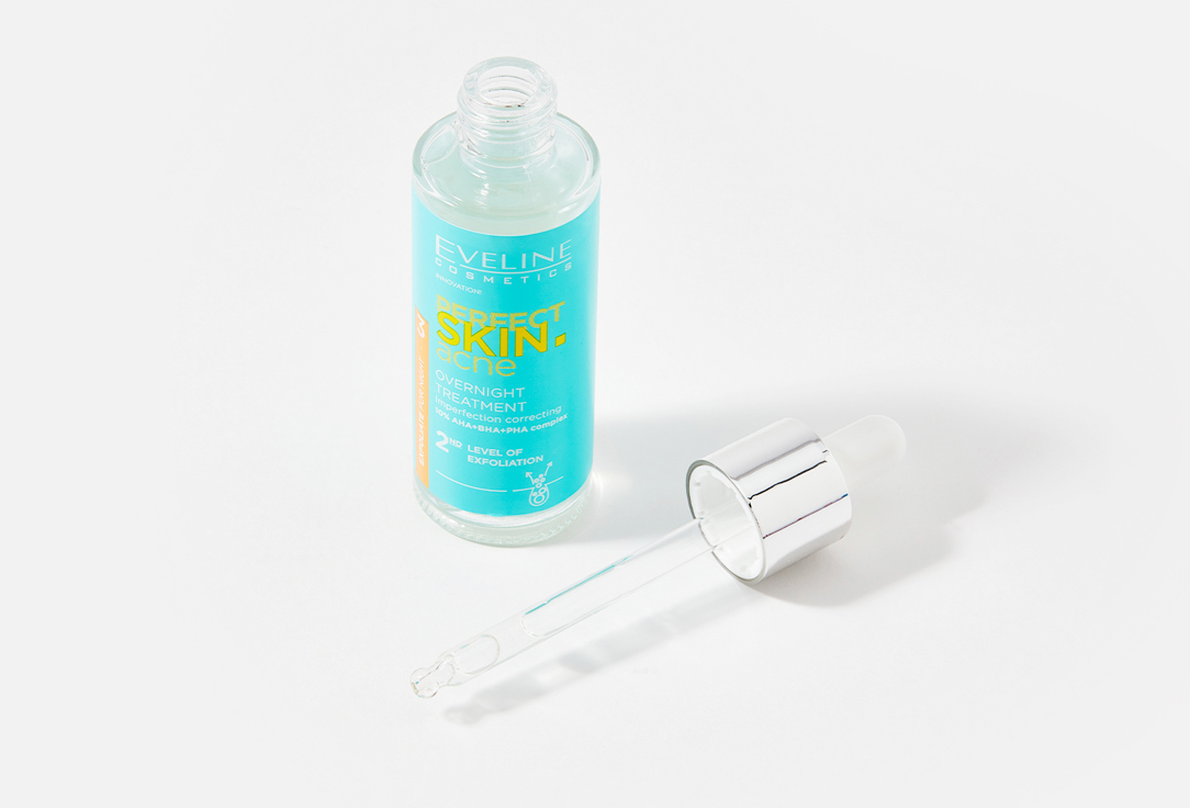 Eveline NIGHT EXFOLIATING Face SERUM Perfect skin acne