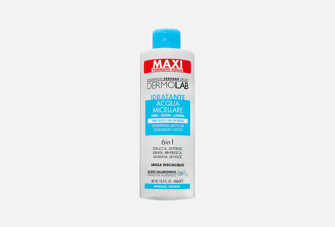 DERMOLAB HYDRATING cleanser MICELLAR CLEANSING WATER 6 IN 1 400 ml DERMOLAB HYDRATING cleanser MICELLAR CLEANSING WATER 6 IN 1