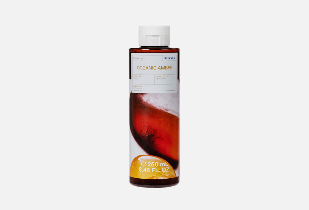 Korres Warm amber-sea scented cleansing gel Amber 250 ml Korres Warm amber-sea scented cleansing gel Amber
