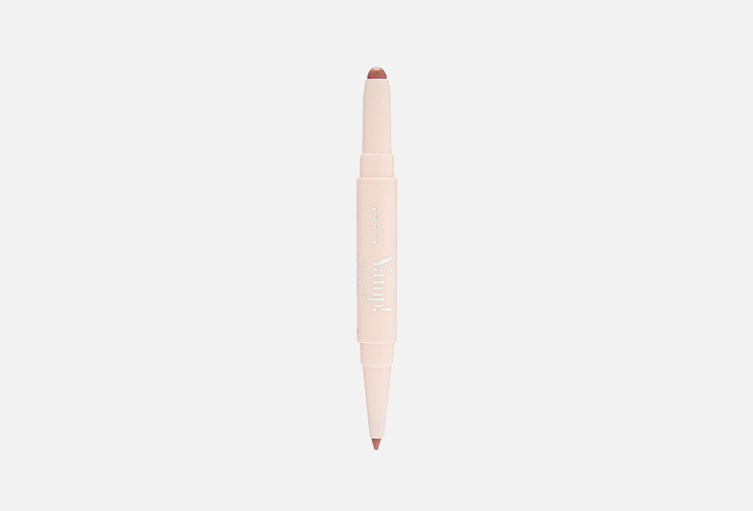 Pupa Contouring Lip Pencil & Shiny Lipstick 2-in-1 Vamp! Creamy Duo