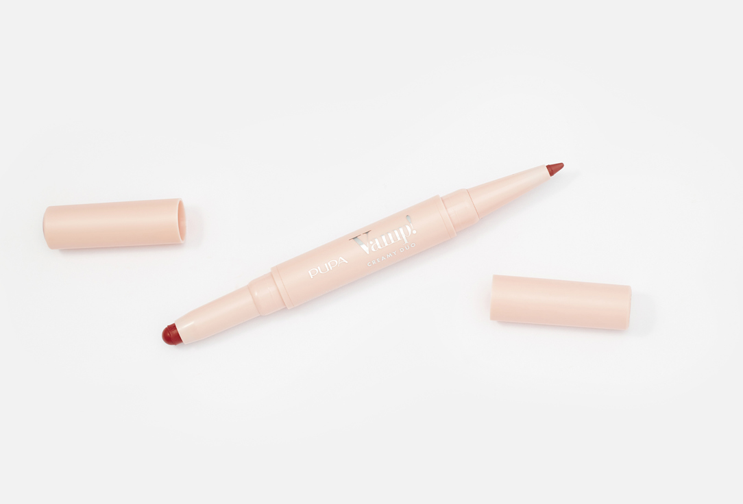 Pupa Contouring Lip Pencil & Shiny Lipstick 2-in-1 Vamp! Creamy Duo