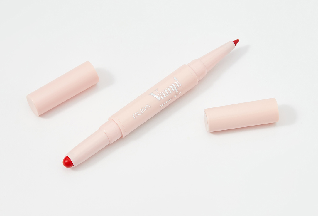 Pupa Contouring Lip Pencil & Shiny Lipstick 2-in-1 Vamp! Creamy Duo