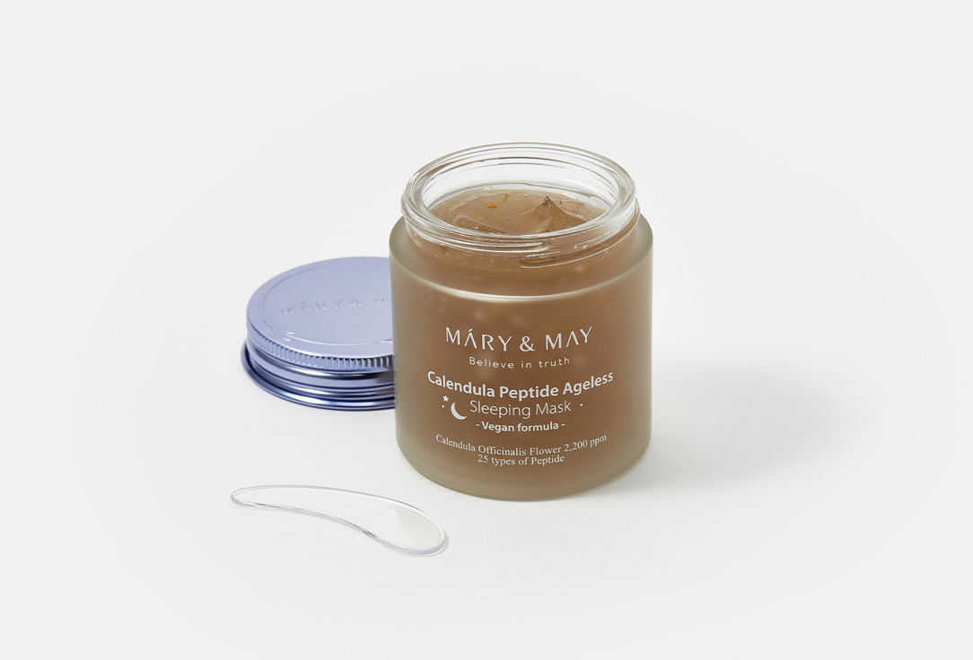 Mary&May Soothing & Moisturizing Night Face Mask Calendula Peptide Ageless 110 g Mary&May Soothing & Moisturizing Night Face Mask Calendula Peptide Ageless