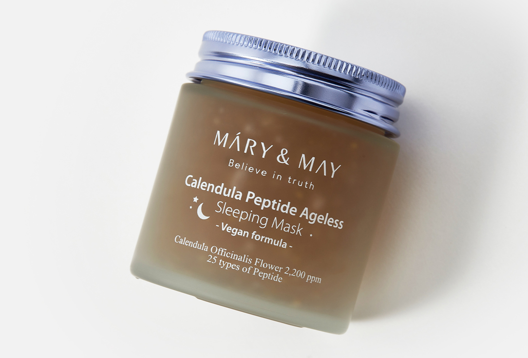Mary&May Soothing & Moisturizing Night Face Mask Calendula Peptide Ageless 110 g Mary&May Soothing & Moisturizing Night Face Mask Calendula Peptide Ageless