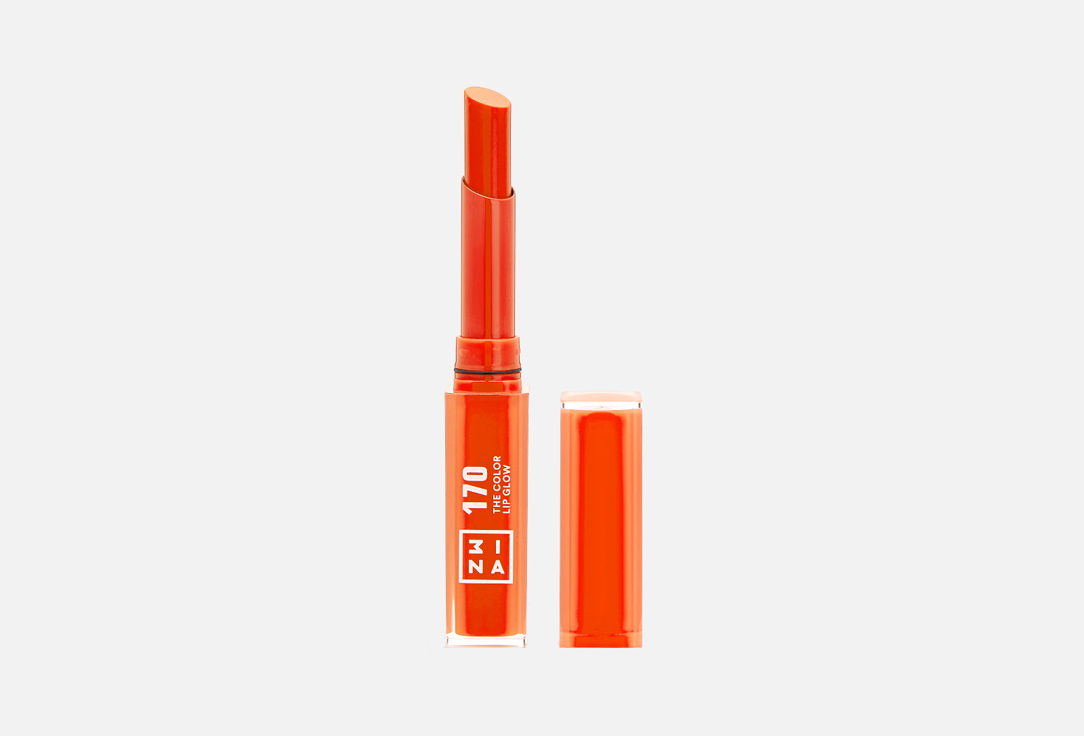3INA Glowy, Moisturizing lipstick The Color Lip Glow 170, Soft coral red 1.6 g 3INA Glowy, Moisturizing lipstick The Color Lip Glow