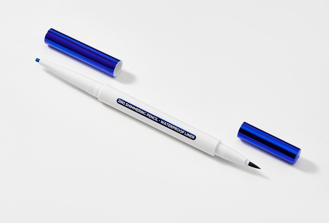 B.COLOUR PROFESSIONAL Double-ended Shimmering Eye Pencil & Liner Capsule 02, Blue sapphire 0.36 g B.COLOUR PROFESSIONAL Double-ended Shimmering Eye Pencil & Liner Capsule