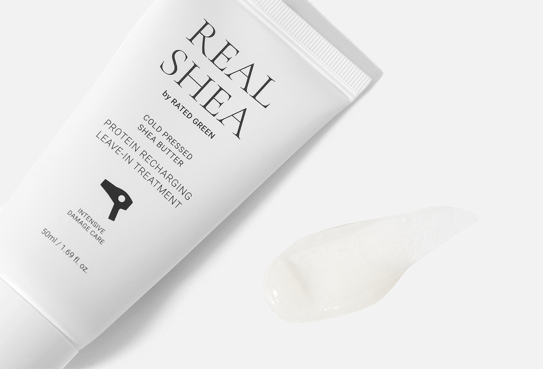 RATED GREEN Protein Recharging Leave-in Treatment REAL SHEA Cold Pressed Shea Butter