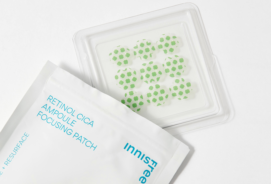 Innisfree Ampoule patches for inflammation and acne Retinol cica focusing patch