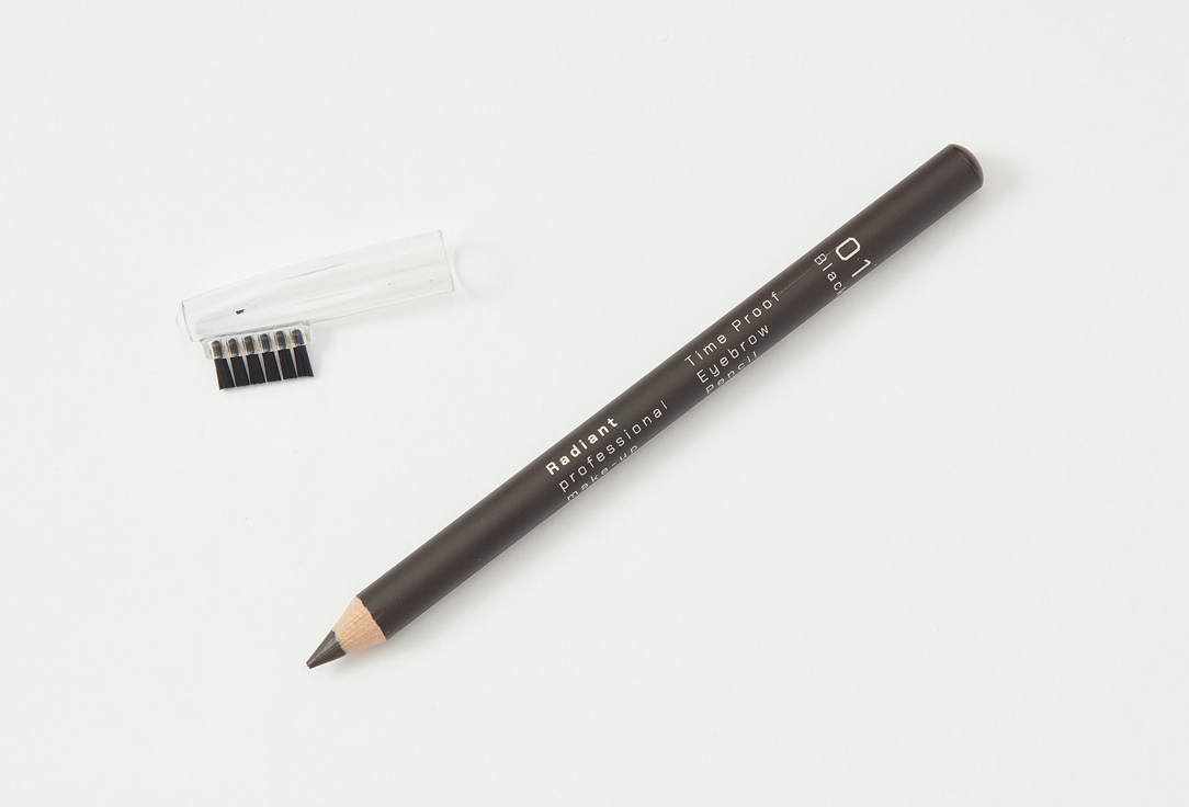 Radiant Professional Make-Up Eyebrow Pencil Time Proof Eyebrow Pencil 1, Black 1 pcs Radiant Professional Make-Up Eyebrow Pencil Time Proof Eyebrow Pencil