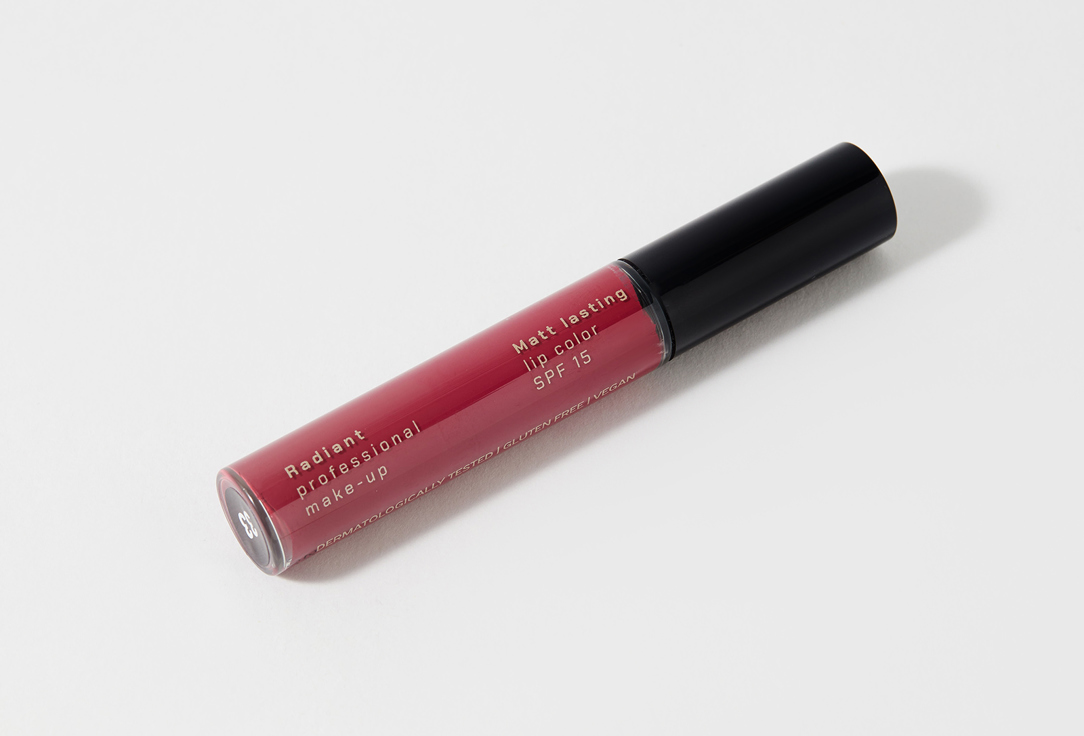 Radiant Professional Make-Up Liquid Lipstick Matt Lasting Lip Color 33, Exquisite plum 9 ml Radiant Professional Make-Up Liquid Lipstick Matt Lasting Lip Color