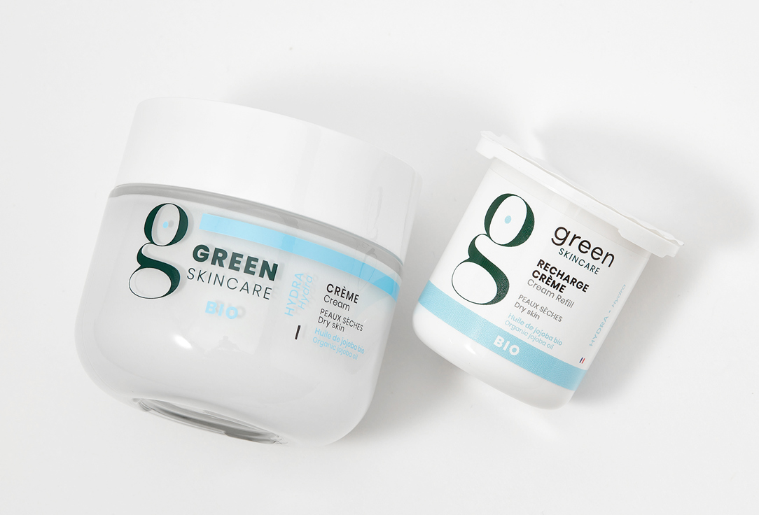 Green Skincare Nourishing Face Cream & Refill for Dry Skin Hydra