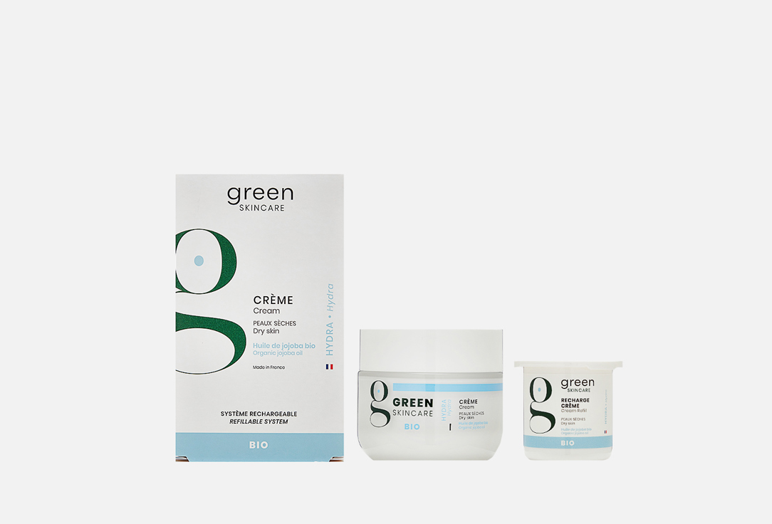 Green Skincare Nourishing Face Cream & Refill for Dry Skin Hydra